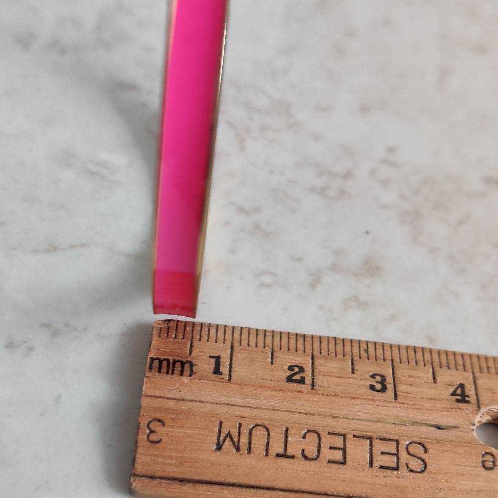 Kate Spade Hot Pink and Gold Bangle Bracelet - Picture 6 of 12
